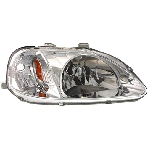 For Honda Civic Headlight 1999 2000 Passenger Side DOT Certified HO2503113 | 33101-S01-A02