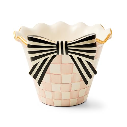 MACKENZIE-CHILDS Resin Pot Climber, Pretty as a Bow