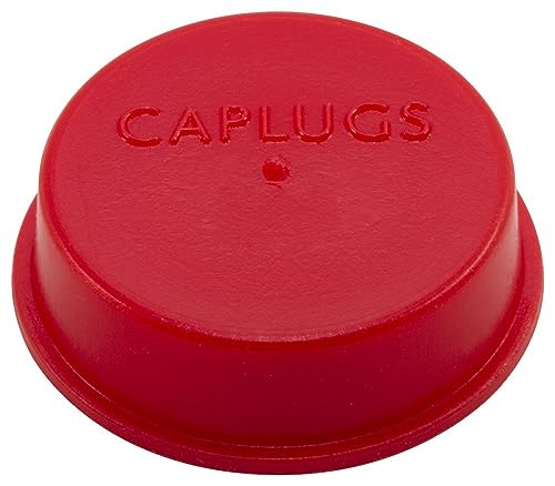 Bouchon en plastique rouge PE-LD Caplugs T-189-C pour masquage et filetage de tubes