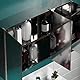 Bath Vida Designs Tiano Badezimmerschrank, dreifacher Spiegel, Wandmontage, moderner Aufbewahrungsschrank aus Edelstahl, Silber