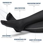 NEENCA Zipper Compression Socks, Medical Graduated Compression Socks for Pain Relief, Women & Men Circulation, Swelling, Travel, Pregnancy, Flight, Nurses, Running, Athletic—1 Pair, 20-30 mmHg - Image 2