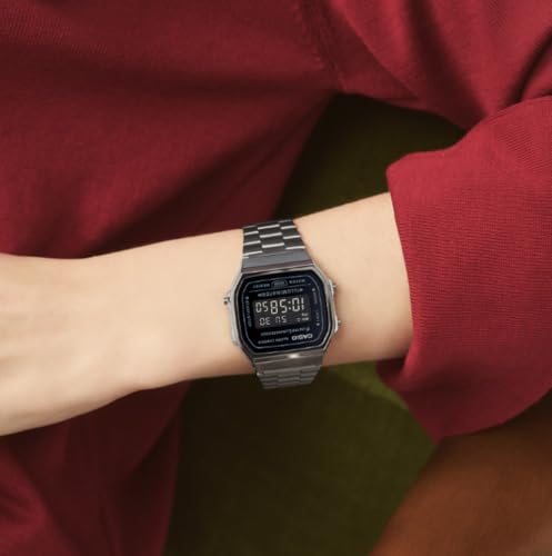 Casio G-Shock Unisex A168WGG-1BVT Digital Vintage Watch Silver – Ansicht 5