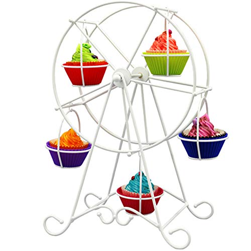 Nuluxi Soporte de Cupcake de Magdalena Bandejas para Tartas Cupcakes Expositor Pastel Soporte Soporte de Exhibición de Torta para Cualquier Celebración, Fiesta de Cumpleaños, Bodas, Fiestas o Pequeñas