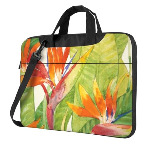 Sac ordinateur oiseau tropical, la sacoche idéale du bureau au voyage