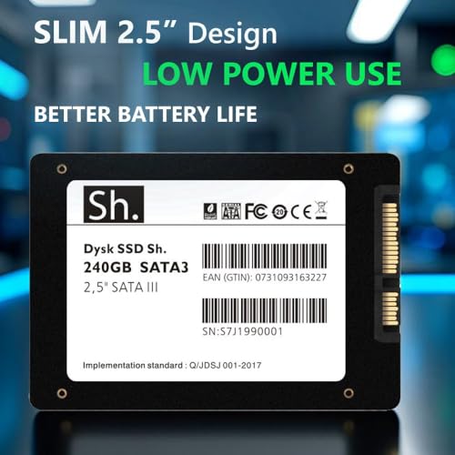Sh. SSD 240GB 2.5" SATA III Internal Solid State Drive – Up to 530MB/s Read, 450MB/s Write – High-Speed 3D NAND Flash – 6Gb/s Interface – for Laptop, PC, Desktop Computer - Image 7