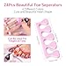 siyuwuro Toe Separators Set 24pcs Colorful Heart Sponge Toe Spacers Soft Foam Toe Finger Dividers for Nail Art, Polishing Gel Painting Toe Separators for Men & Women Spa, Pedicure, Manicure Tool