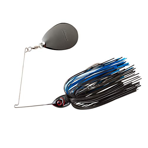 BOOYAH Moontalker Spinner-Bait Bass Fishing Lure, Black/Blue, 1/2 oz by Booyah - Used condition - US$9.63