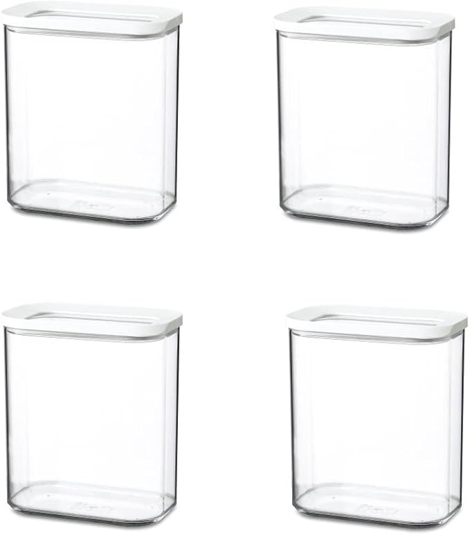 Mepal 4-tlg Vorratsdosen Spar-Set Modula 1500 ml Weiß Vorratsdose Frischhaltedose – ideal für die Aufbewahrung von trockenen Lebensmitteln Mepal 4-tlg Vorratsdosen Spar-Set Modula 1500 ml Weiß Vorratsdose Frischhaltedose – ideal für die Aufbewahrung von trockenen Lebensmitteln