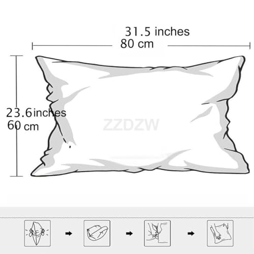 ZZDZW Stretch Throw Pillow Cases Rectangular,Extra Large Decorative Cushion Covers Cover,Corduroy Cushion Slipcover With Zipper Pillowcases For Sofa Couch Living Room(Brown,60x80 cm)