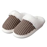 Genérico Pantuflas Peludas Verdes para Mujer, Pantuflas de Casa Cómodas y Suaves, Calentitas para Invierno, Zapatillas de Hogar Fashion y Confortables para Relax en Casa