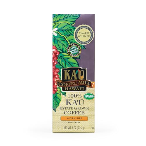 Ka'u Coffee Mill Natural Dark Roast Whole Bean Coffee