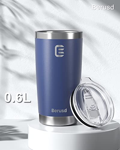 image for Berusd Coffee Cup 600ml Insulated Tumbler with Lid, Double Wall Vacuum