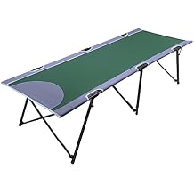 Portal Folding Camping Cot, Portable Cot Bed for Adults, Outdoor Bed Camp Cots for Sleeping with Carry Bag for Home, Travel, Office, Beach, Support up to 300lbs, Green