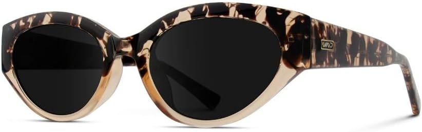 WearMe Pro Women's Oval Cat Eye Sunglasses, Vintage Slim Frame, Gradient UV Protection Lenses - Image 3