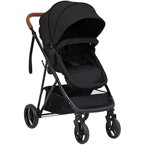 vidaXL 2-in-1 Kinderwagen Klappbar Kombikinderwagen Buggy Reisebuggy Kinderbuggy Sportwagen Babywagen Kinder Baby Anthrazit Schwarz Stahl Cover
