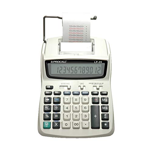 Calculadora De Impressao 12dig. Bob.58mm/4pilhas Bivolt - 01 Unidade ProCalc, Multicor