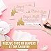 Hadley Designs 25 Baby Shower Diaper Raffle Tickets For Baby Shower Girl - Princess Baby Shower Games For Girls, Baby Raffle Tickets, Baby Shower Invitation Inserts, Baby Shower Ideas