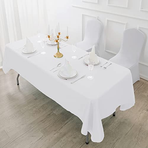 Fokitut 6 Pack Rectangle Tablecloth, 60X102 Inch, Stain Resistant And Wrinkle Polyester Table Cloth thumb #4