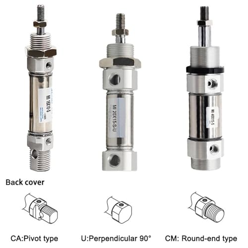 Vérin pneumatique MI25-10 double effet en acier inoxydable durable
