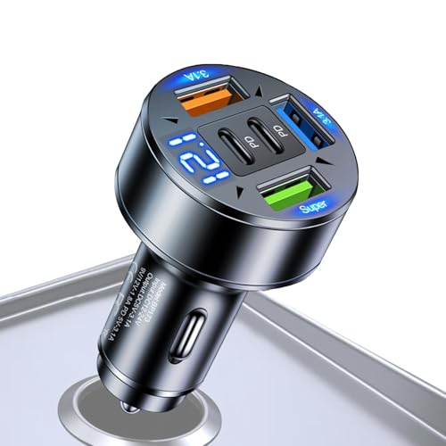 �}���`�|�[�g�ԍڊ�A�_�v�^ - 100W PD USB C �d���\�P�b�g�A���j�o�[�T�������ԓd�b��A�}���V�K�[���C�^�[�v���O |�}���`�|�[�g�}����A�o���g���b�N���[�h�g���b�v�p�f���A��PD�|�[�g