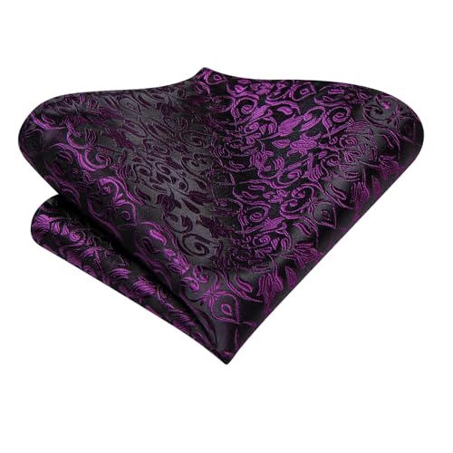 Image of Dubulle Paisley Floral Ascot for Men Self Tie Mens Cravat and Pocket Square Cufflinks Wedding