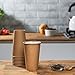 GUSTO [100 Count Kraft Disposable Paper Cups, Hot Coffee Cups Brown Unbleached - Eco-Friendly Cups (16 oz. - Kraft) 2