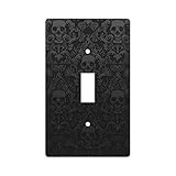 TXFREEMAN gothic wallpaper skull Print Wall Plate, Single Toggle Light Switch Cover Wall Plates 1-Ga