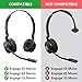 Engage 75 Ear Pads and Microphone Foam Replacement - defean Ear Cushions Compatible with Jabra Engage 55/65/75 (Stereo Version) Headset (Do Not Fit Engage 50, Engage 55/65/75 Mono Version)
