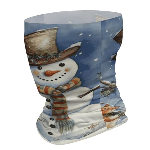 Neck Gaiter Máscara facial transpirable a prueba de viento, cubierta facial para invierno, snowman, protección solar, contra polvo. Balaclava, bandana, cubre cabeza para hombres y mujeres miniatura 2