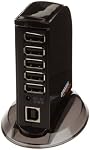 Amazon Basics 7 Port USB 2.0 Tour Hub avec 5V/4A Adaptateur de puissance