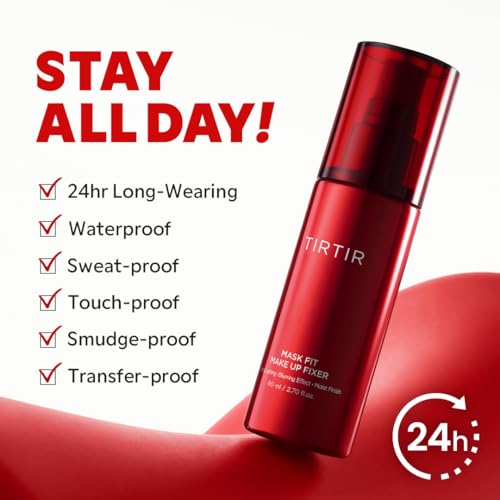 Image of TIRTIR Mask Fit Make-up Fixer | 24H Transfer-Resistant Lightweight Non-Greasy Makeup Setting Spray 2.7 Fl Oz (Pack of 2)