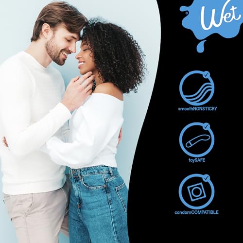 Image of Wet Silver Water-Based Lubricant | Long-Lasting, Original Premium Formula | Vegan, pH-Balanced, Hypoallergenic, Paraben-Free, Non-staining | Lube for Men, Women & Couples, 3 fl oz