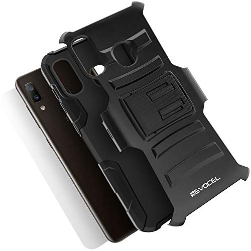 Evocel Galaxy A20 Case With Hd Screen Protector And Belt Clip Holster For Samsung Galaxy A20, Black #TOP4