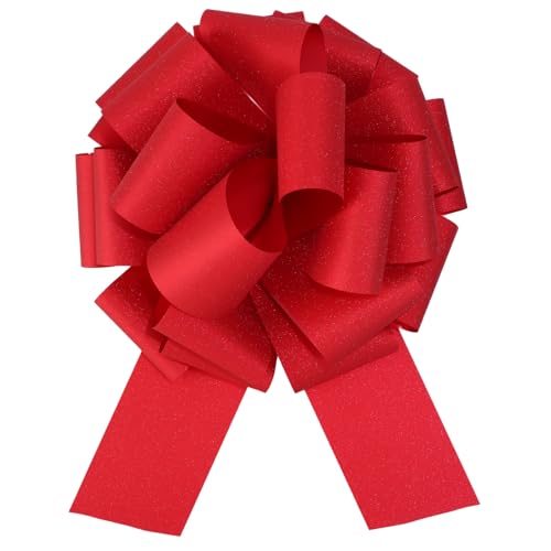 HCHENBOW 14 Inch Big Red Bow 1Pcs Big Bow for Present Big Gift Bow for Appliances Bikes Table Decorations and Party Events Decoration