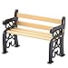 1:12 Puppenhaus Miniatur Parkbank, Mini Garten Terrasse Park Holz Stuhl Sitz Handwerk Fee Puppenhäuser Dekoration Garten Ornamente Puppe Spielzeug Zubehör