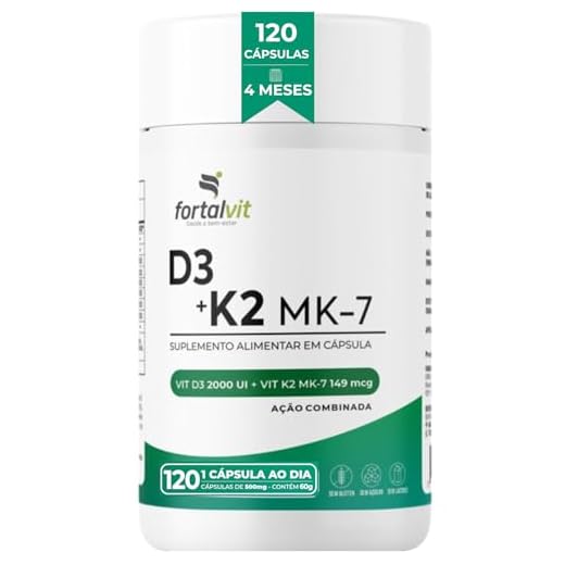 Vitamina D3 + K2 Longa Duração