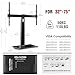 Universal Swivel TV Stand Base - Table Top TV Stand for 32 to 70 75 Inch TVs, Height Adjustable TV Mount Stand with Tempered Glass Base for Living Room, Bedroom, Holds up to 110lbs, Max VESA 600x400mm