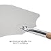 Kitchen Supply 14-Inch x 16-Inch Aluminum Pizza Peel with Wood Handle