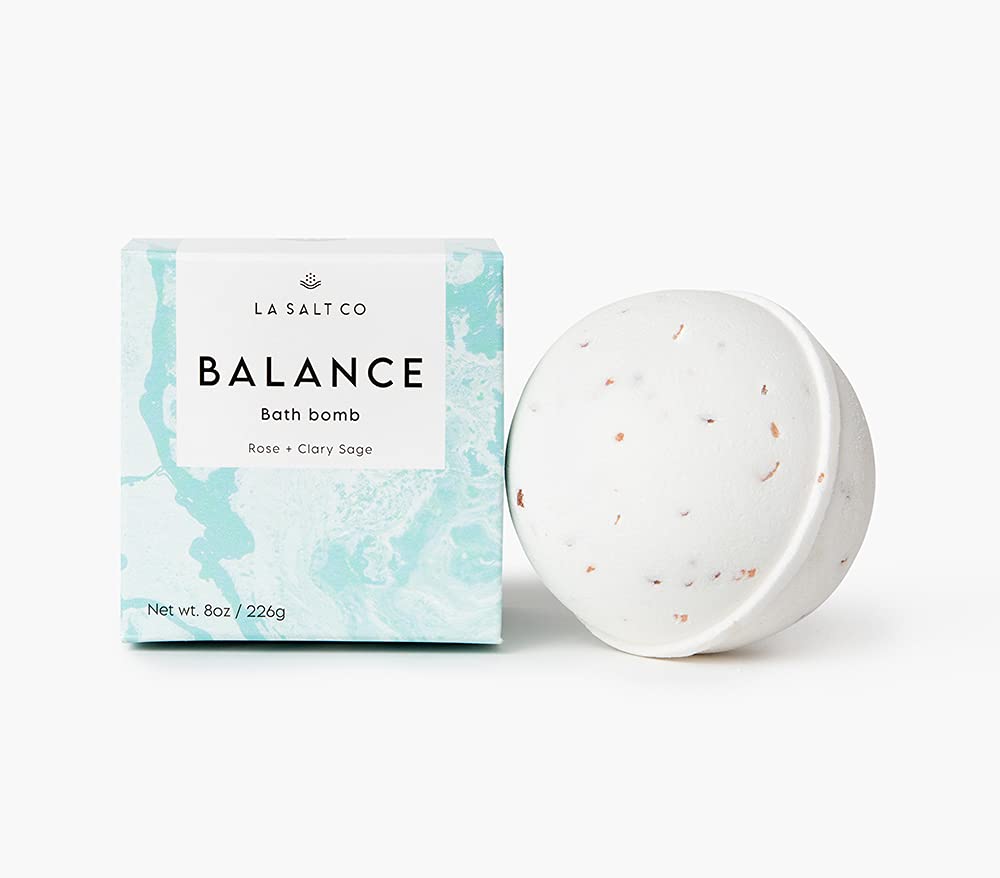 Balance Bath Bomb, 8 OZ - Large, Handmade with Natural Ingredients, Mineral-Rich Himalayan Salt, Cruelty-Free, Made with Pure Therapeutic Grade Essential Oils