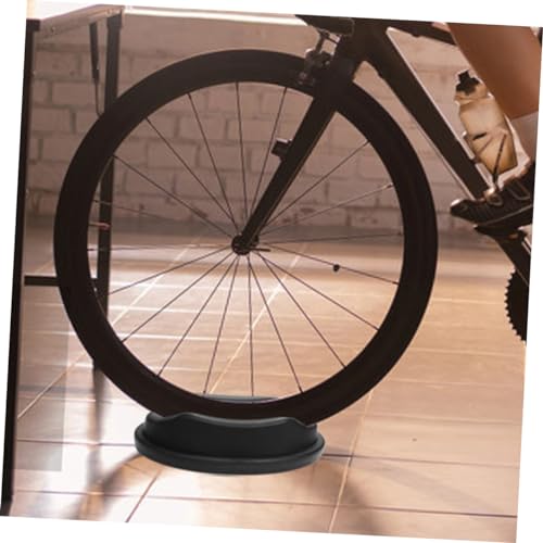 Support roue frontale avec tapis de cyclisme pour protéger le sol - 2