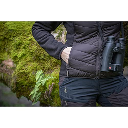 Deerhunter Lady Caroline Padded Jacket with Knit Dark Prune Outers-and-Midlayers