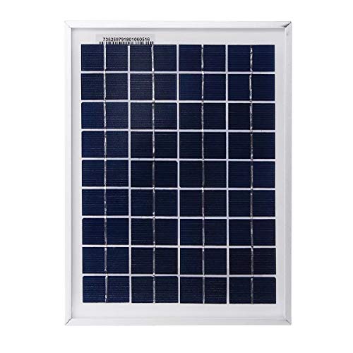 Generator Accessories, 5W 18V Polycrystalline Solar Panel With 1m Alligator Clip Line Wind Solar
