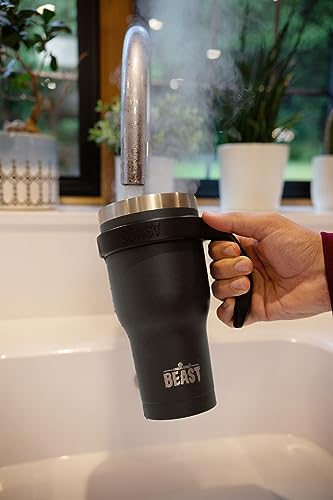 Beast 40 Oz Tumbler Stainless Steel Vacuum Insulated Coffee Ice Cup Double Wall Travel Flask (Matte Black) #TOP2