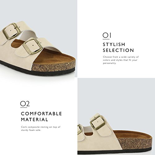 DailyShoes Women's Fashion Alina-01 Sandal Shoes Buckle Flat Casual Adjustable Strap - Image 3