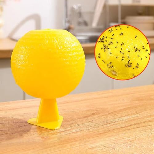 Fruit Fly Trap Ball Non-Toxic Odorless Reusable Insect Trap for Kitchen & Indoor Use No Electricity Needed