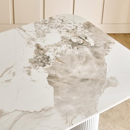 Image of Home Centre | Sophia | Ceramic Top | 6 Seater Tables | Grey | 1 Year Warranty