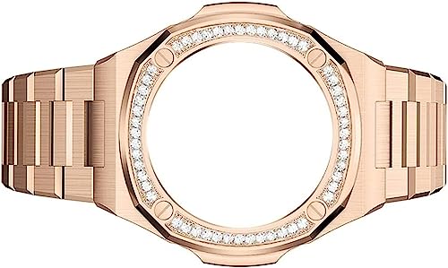 Kit modification GA2100 acier inoxydable avec bracelet montre et strass brillant