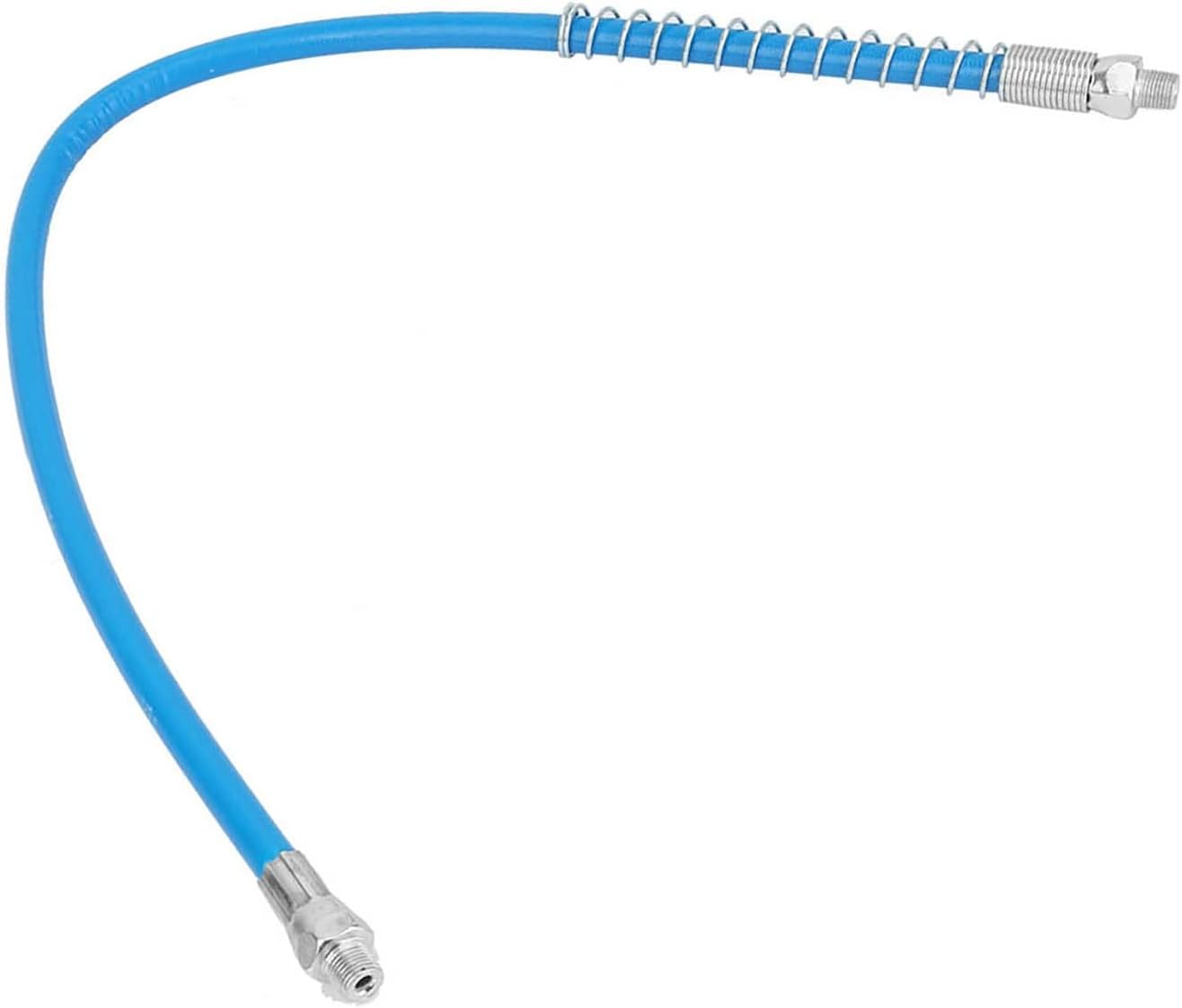 20 Inch Grease Gun Whip Hose Max 10000pSi Stainless Steel Flexible Coupler for Air Powered Manual Lubrication Tools