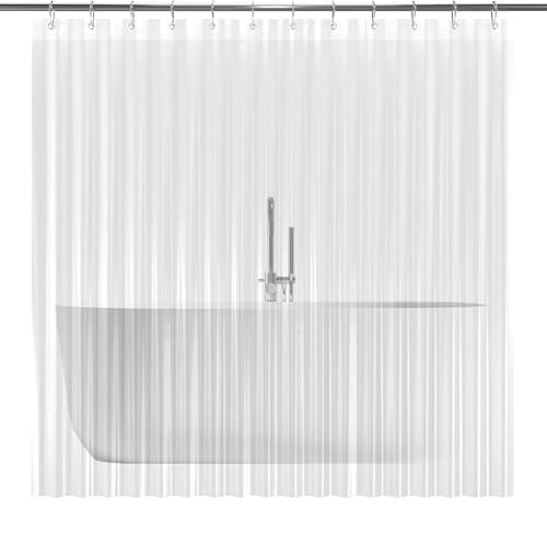 Rideau de douche transparent PEVA imperméable 180x180 résistant à la moisissure - 2