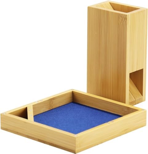 Grinning Gargoyle 18cm Bamboo DnD Dice Tower Collapsible, Portable Magnetic Wooden DND Accessory - Image 4